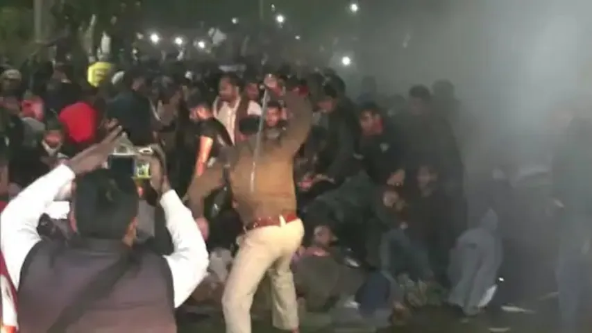 Lathi Charge in Bihar