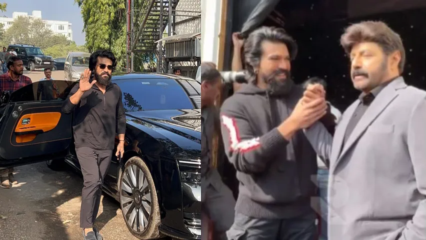 ram charan at unstoppable shooting