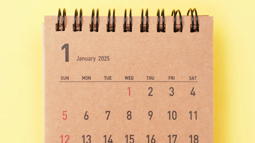 Jan 1st calender
