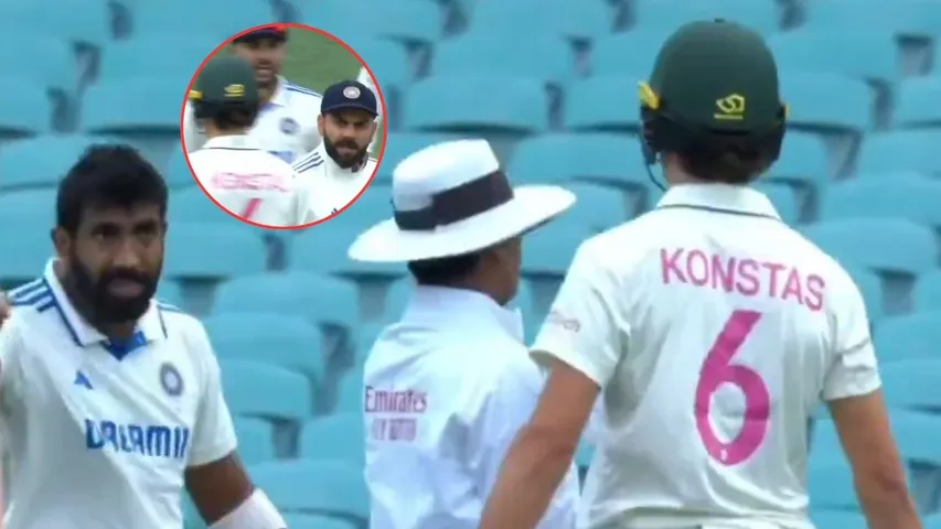 Konstas argument with Bumrah