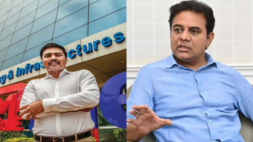 Megha Krishna Reddy and KTR