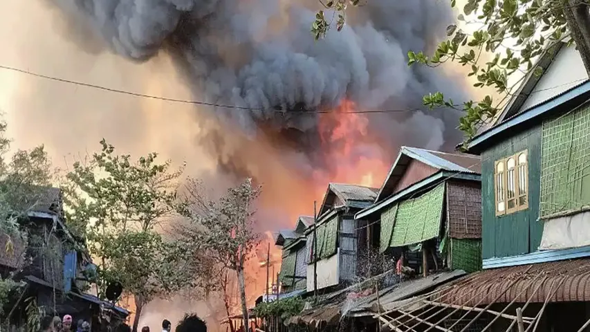 Air Strikes in Mayanmar 