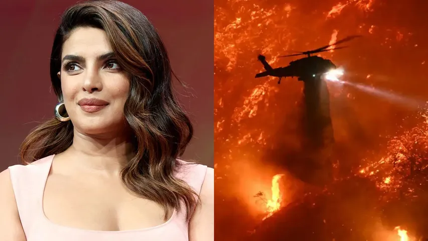 Priyanka Chopra and Los Angeles Wild Fire