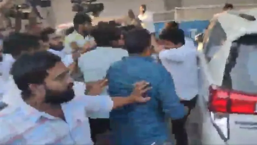 Youth Congress Fight in Gandhi Bhavan