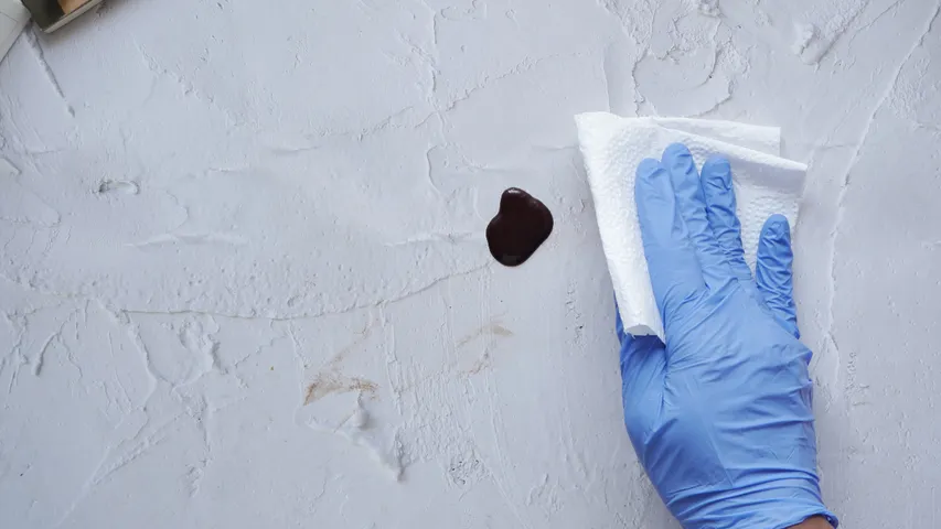 stains on wall