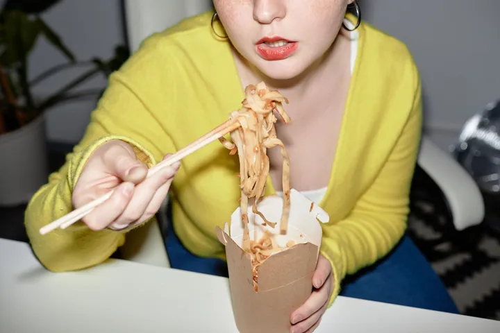   After eating