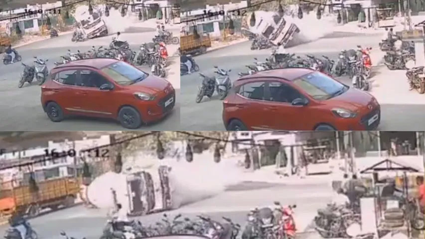 Pune concrete lorry overturn Two young women killed