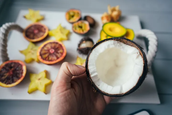 Raw coconut