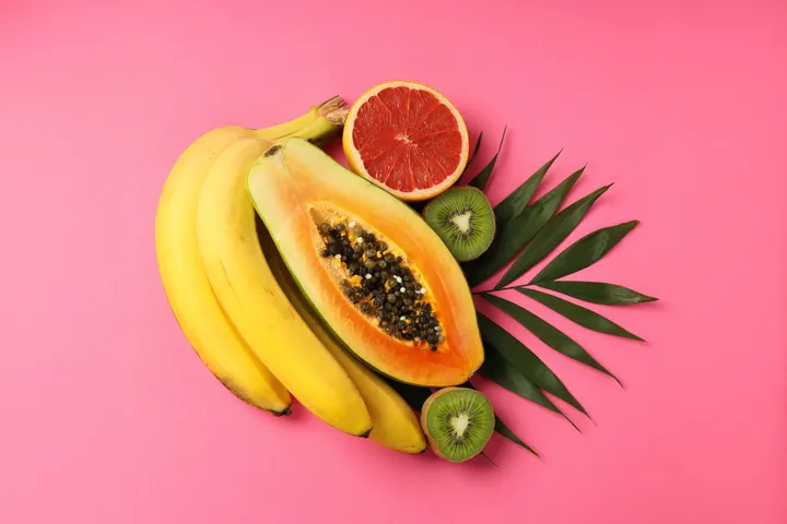 Banana and papaya