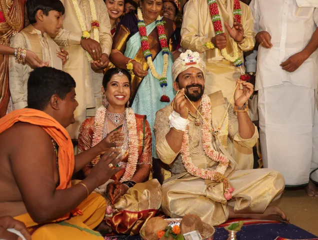 actor Dhananjaya marriage celebrations