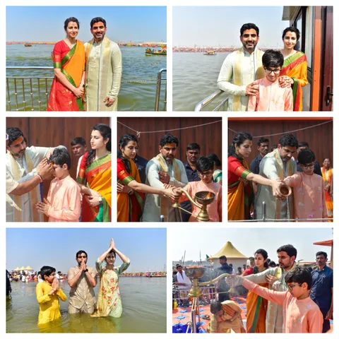 Minister Lokesh couple 