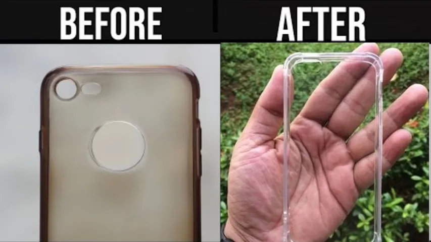 smartphone Case Turned Yellow Clean and Clear tips