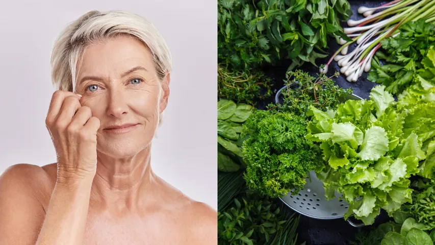 Greens Vs Wrinkles Skin