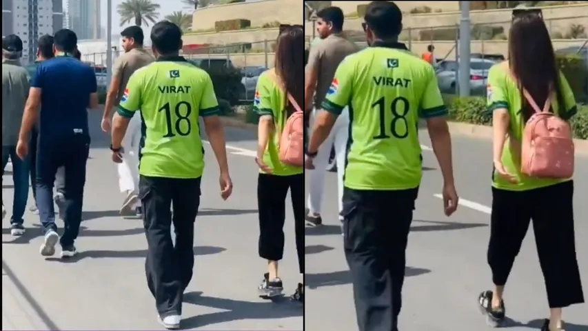 Virat Kohli name on Pakistan jerseys in india vs pakistan match
