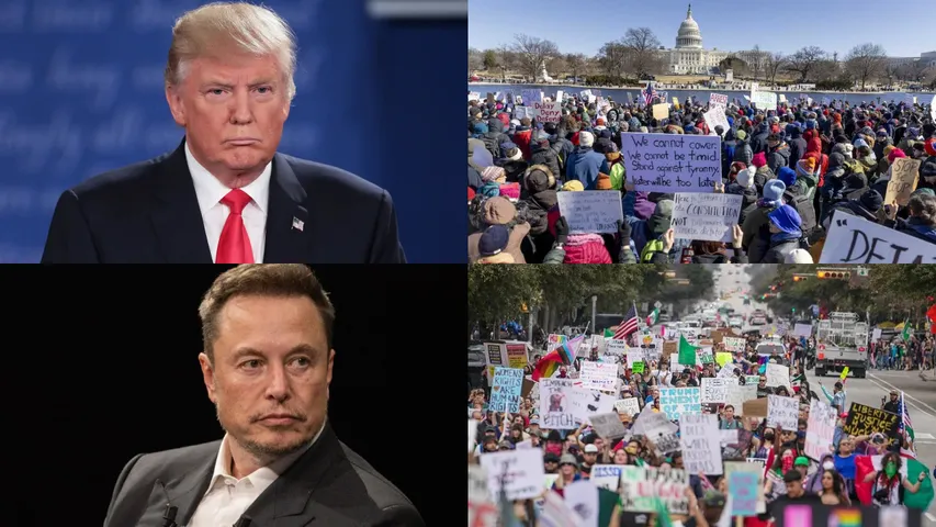 50501 Movement Against Trump's Administration in USA 