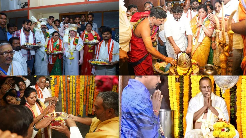 maha shivaratri 2025 occasion telangana politicians prayer god with his family