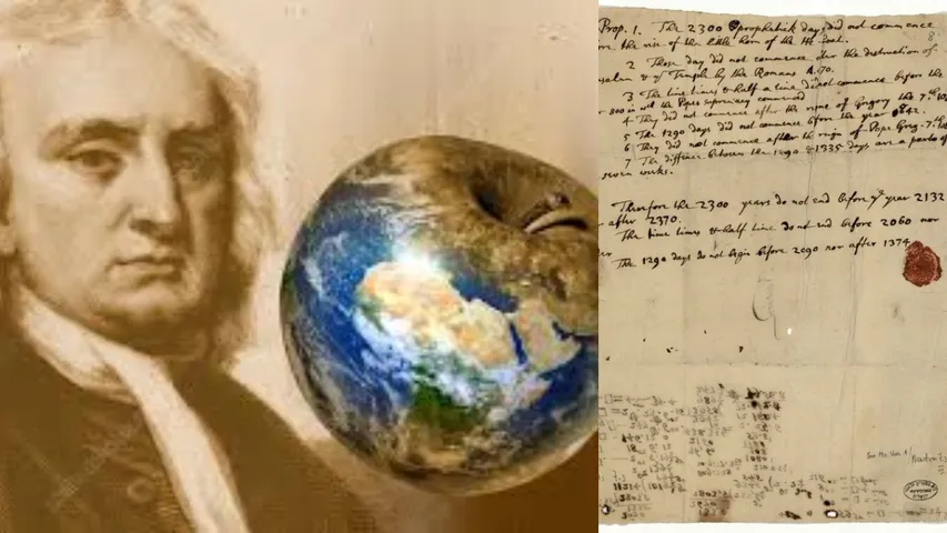 Isaac Newton with earth