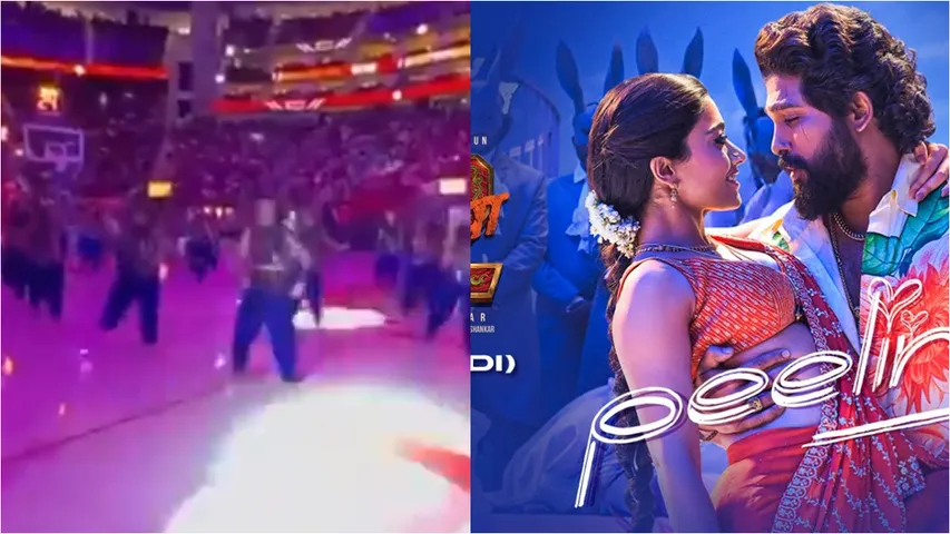 pushpa 2 song at NBA