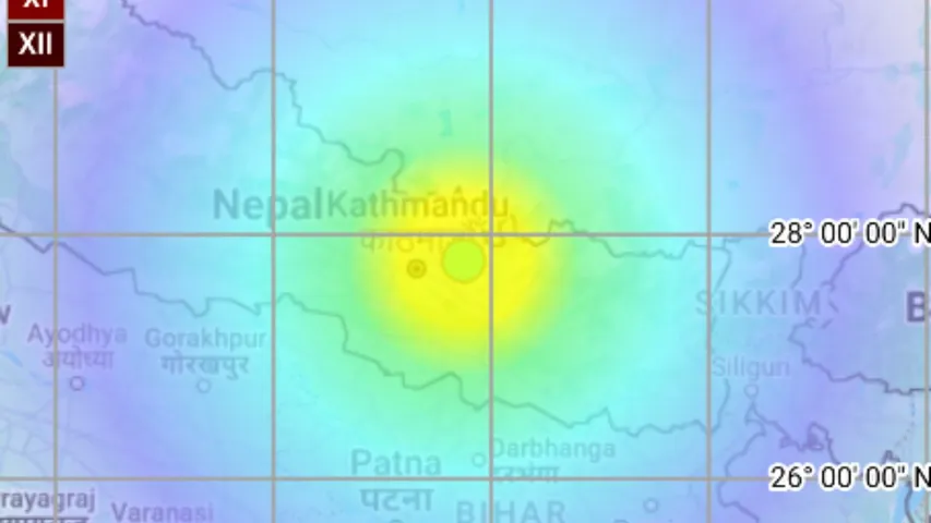 earthquake today in nepal