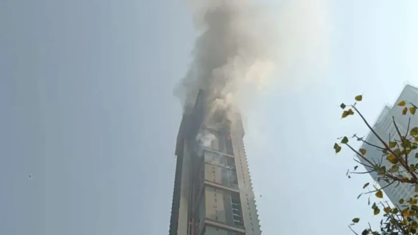 Mumbai Lalbaug area Massive fire breaks 