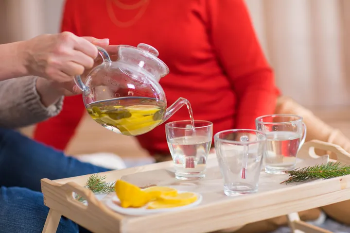 tea with water