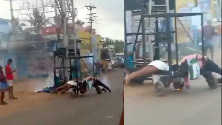 electrocuted to death