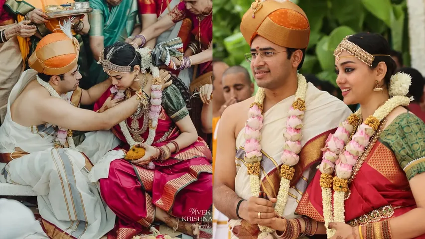 bjp mp Tejasvi Surya marriage 