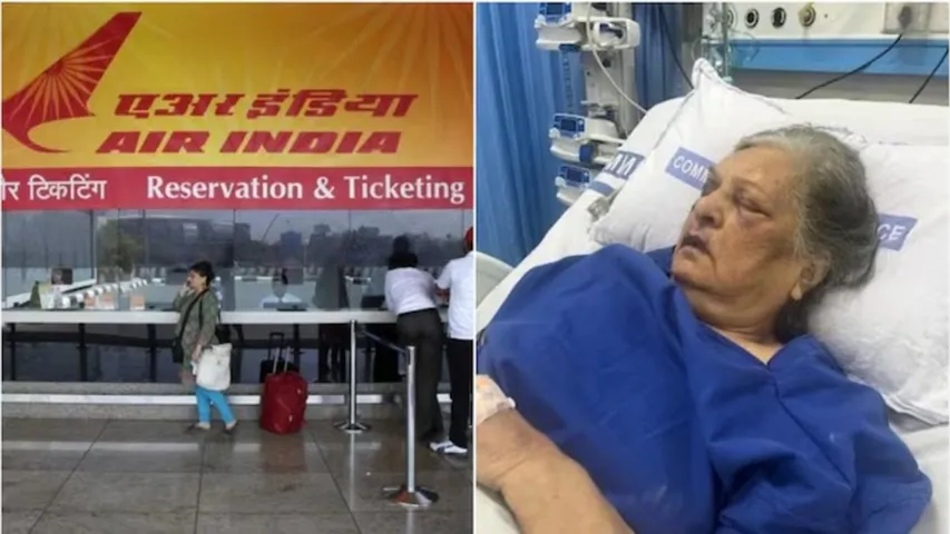 air india old women