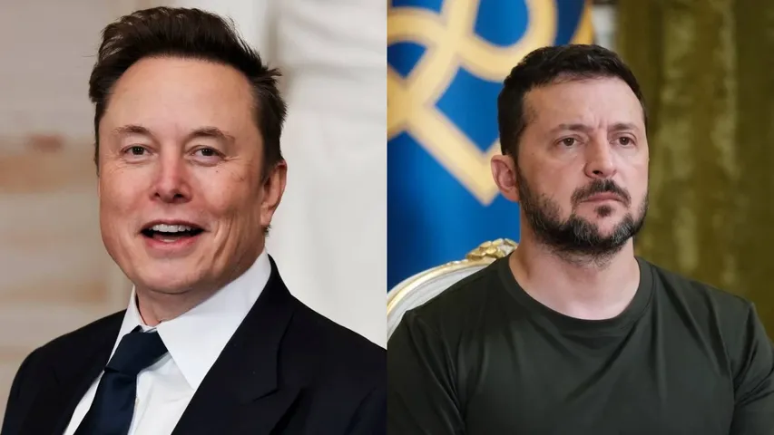 Elon Musk and Zelensky