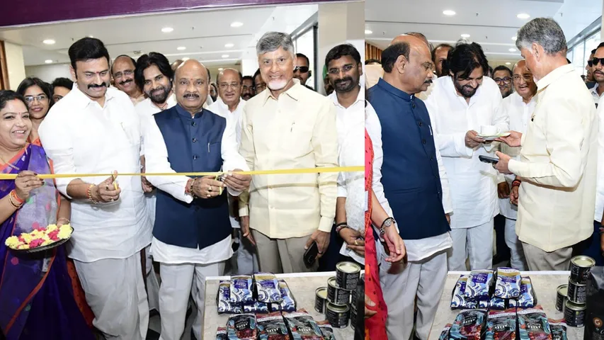 Araku Coffee Stall in AP Assembly  