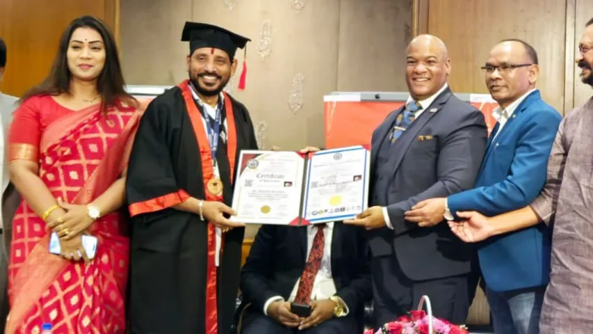 Duvvada Srinivas Doctorate