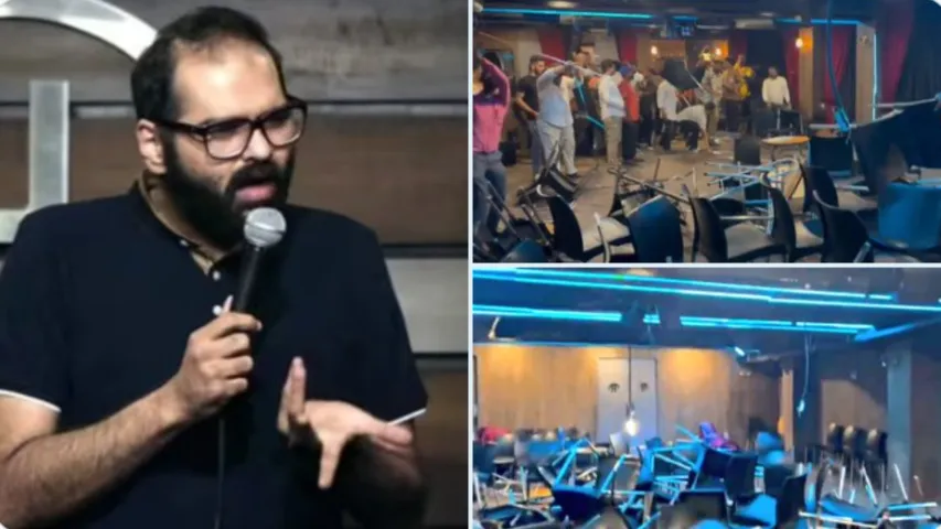 Kunal Kamra jokes on Shinde 