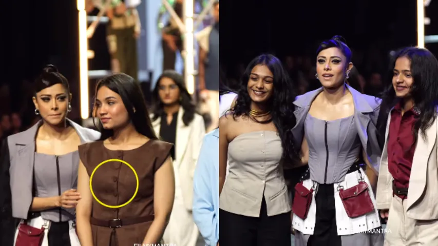 nushrratt bharuccha trolled for pushing a girl in fashion show