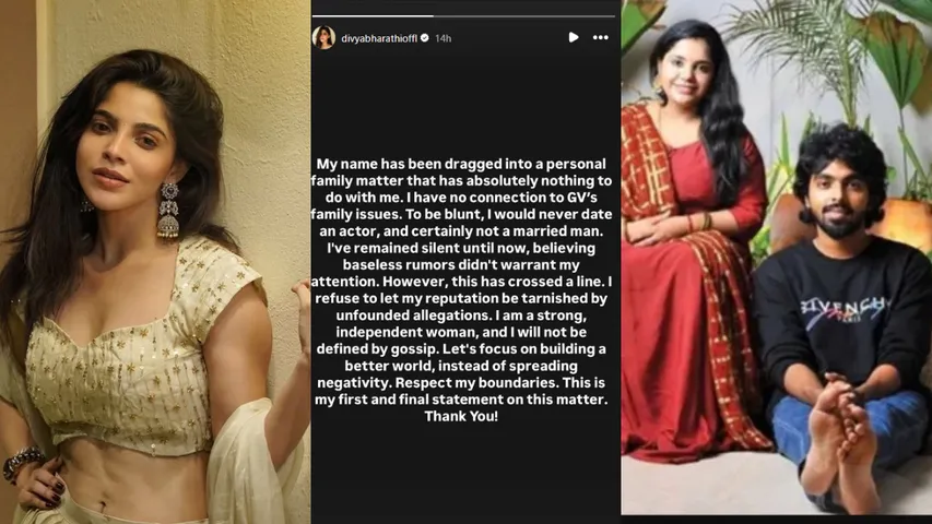 actress Divyabharathi responds on dating rumors with gv prakash bharathi 