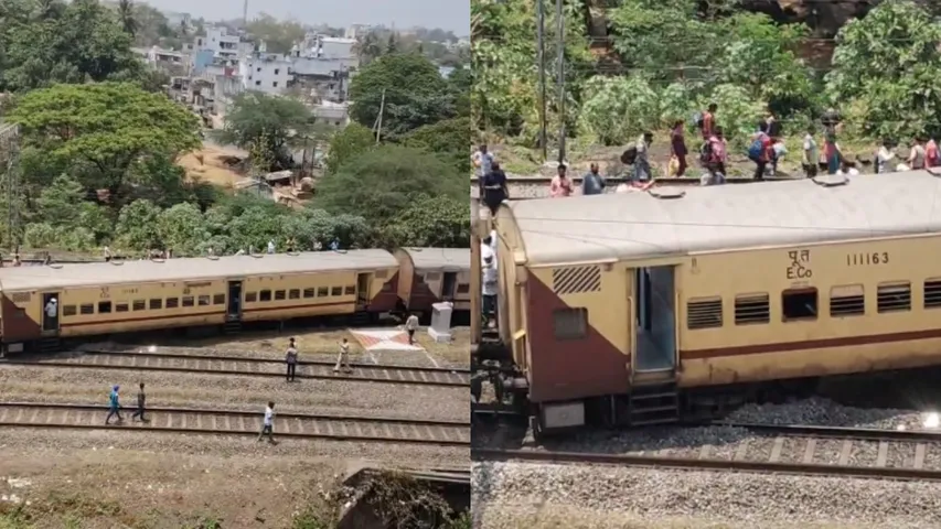 Nagavali Express derailed in Vizianagaram