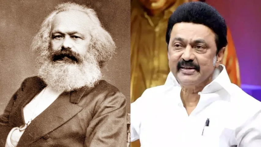 Karl Marx and CM Stalin 