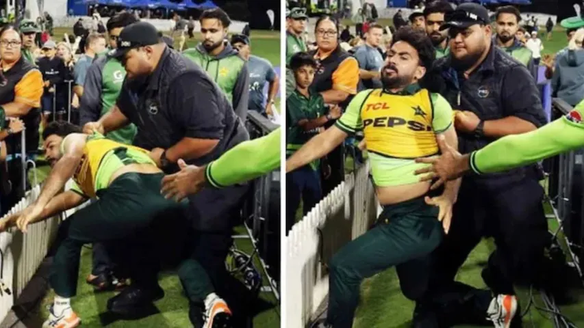Pakistan Cricketer Khushdil Shah Attacks Fans During NZ ODI