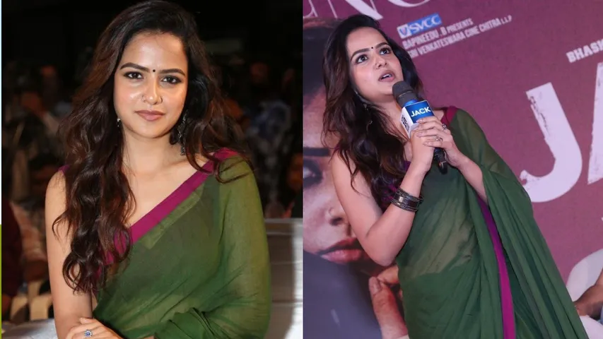 Vaishnavi Chaitanya Forgot Bhimavaram Name And Calls It Rajahmundry In Jack Movie event