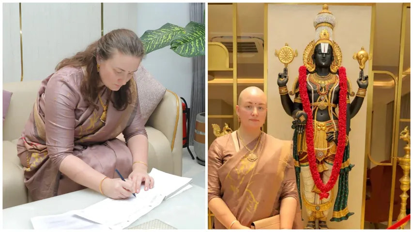 Anna Lezhneva at Tirumala 
