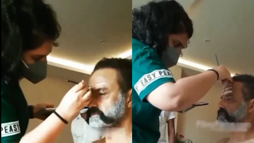BALAYYA AKHANDA 2 MOVIE SETS BALAKRISHNA MAKUP VIDEO LEAKE
