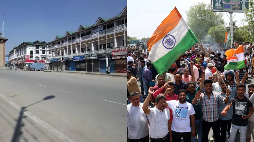 Massive protests in Jammu and Kashmir