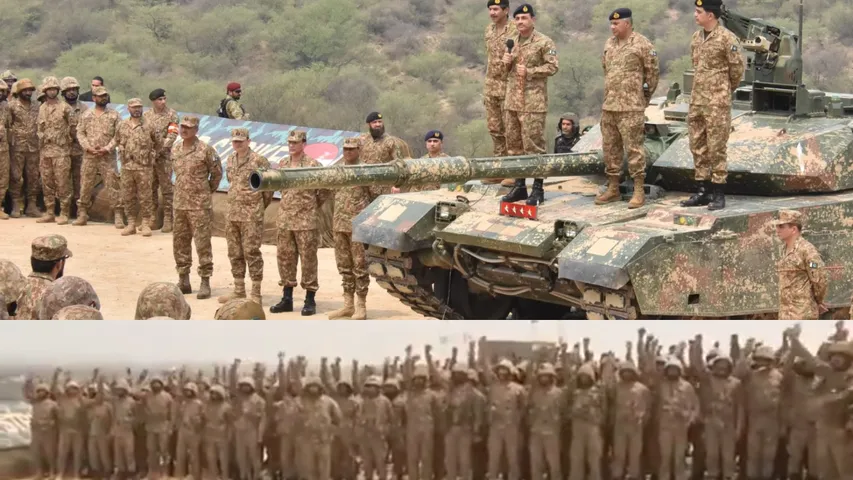 Pakistan forces drills