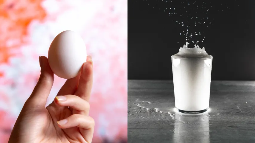 milk and eggs