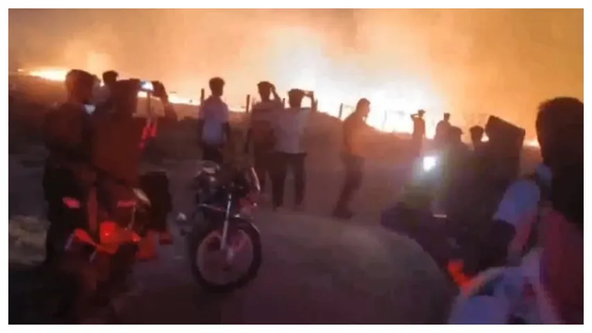 30 acres of crops burnt