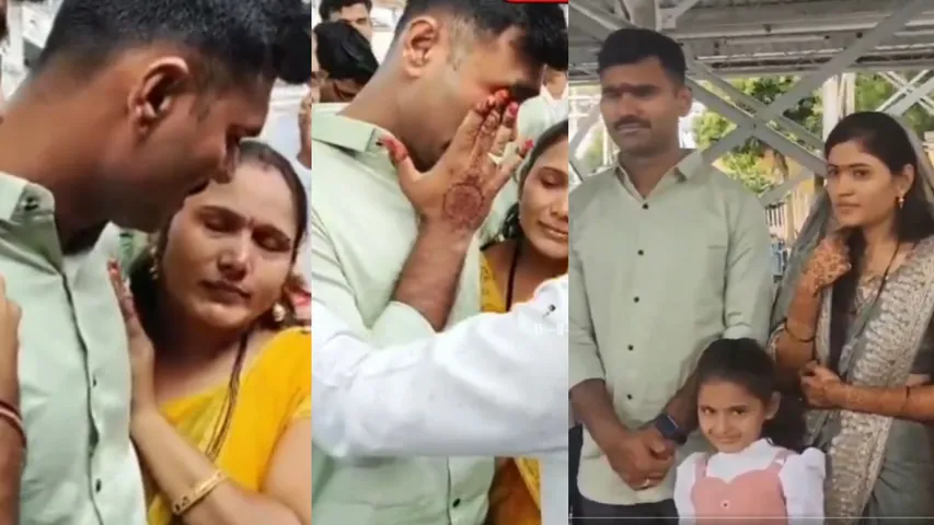 army jawan going to border after 3 days of marriage wife emotional video 