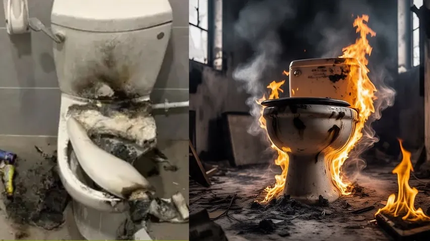 toilet seat explodes