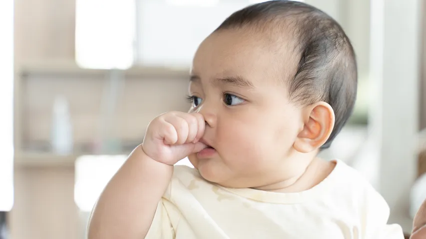 Thumb sucking habit in children