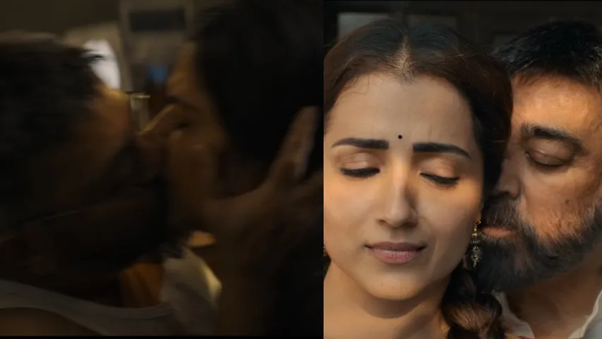 Kamal hasan kissing scene 'thug life' trailer 