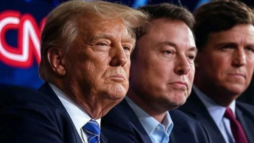 trump with Elon Musk