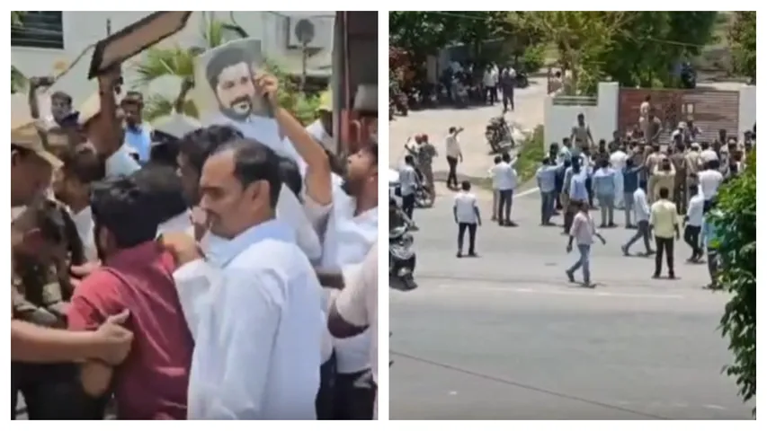 Congress besieges KTR's camp office